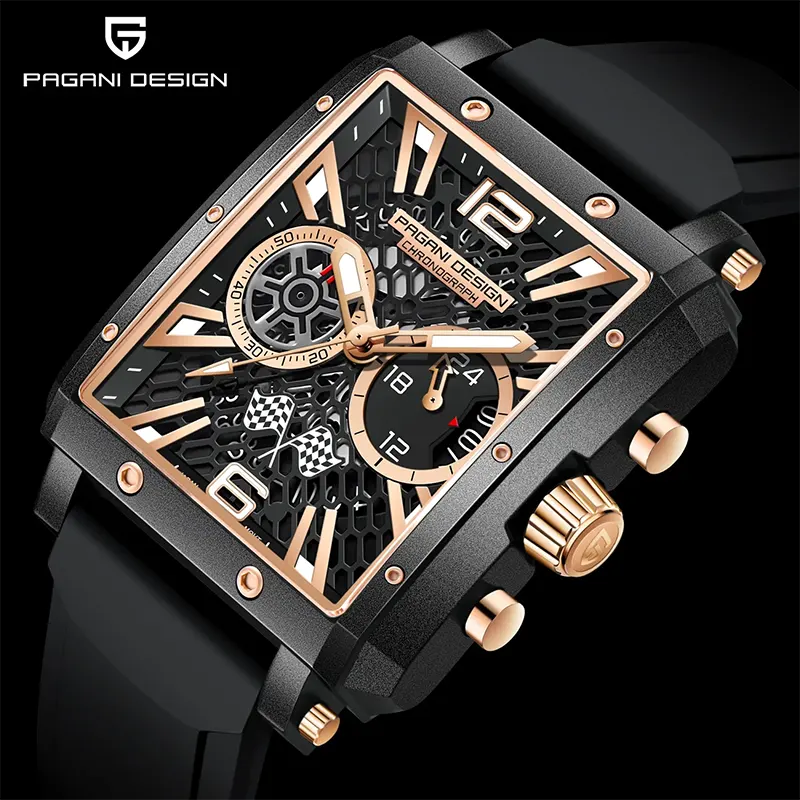 Pagani Design Racing Series Black Dial Men's Watch- PD-1725